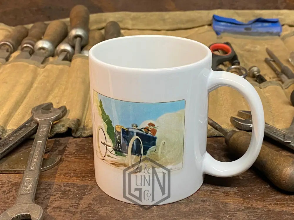 Bedelia Cyclecar At Speed Tea Break Mug