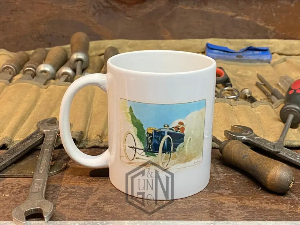 Bedelia Cyclecar At Speed Tea Break Mug